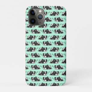 Capa Para iPhone 11 Pro Bonito Boston Terrier ZZZ Presentes para Amantes d