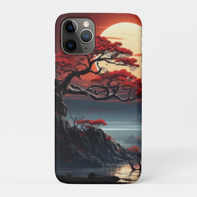 Capa Para iPhone 11 Pro Bonsai Tree (Verso)