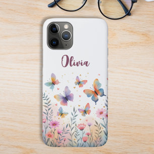 Capa Para iPhone 11 Pro Borboleta Encantadora de Aquarela Prado