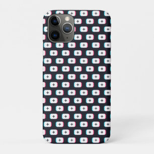 Capa Para iPhone 11 Pro Botão do aplicativo TikTok. design de padrão - V