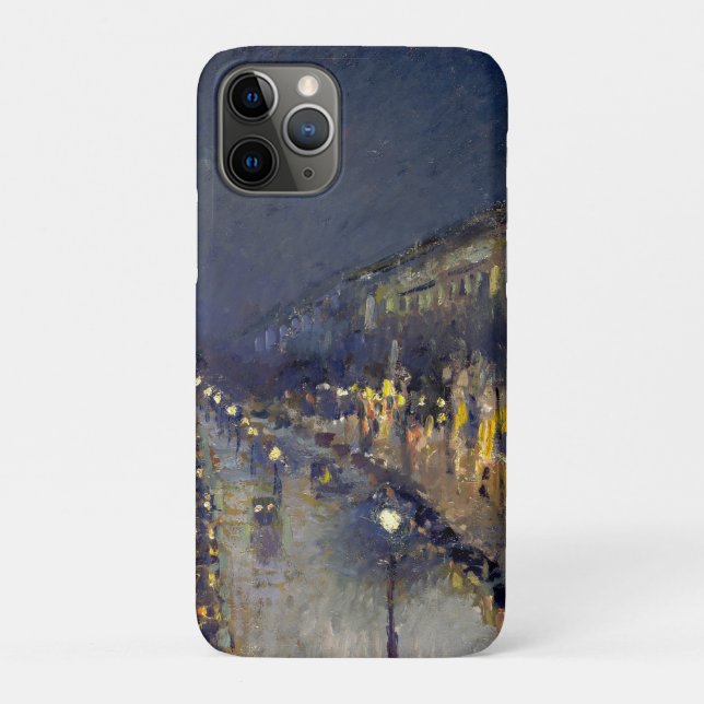 Capa Para iPhone 11 Pro Boulevard Montmartre na Night Pissarro (Verso)