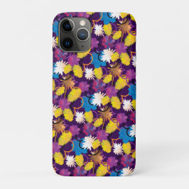 Capa Para iPhone 11 Pro Bright Colorful Exotic Tropic Painted flowers.