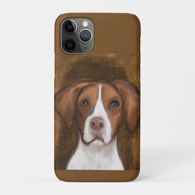 Capa Para iPhone 11 Pro Brittany Spaniel (Verso)