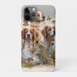 Capa Para iPhone 11 Pro Brittany Spaniel, Paixão por Aves