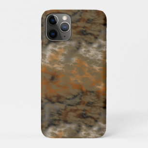Capa Para iPhone 11 Pro Bronze e Abstrato de Mármore de Cobre
