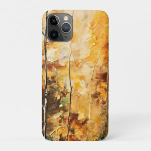 Capa Para iPhone 11 Pro Brown Leaf Nature Serenity Abstrato Art