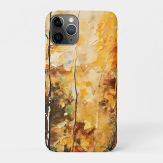 Capa Para iPhone 11 Pro Brown Leaf Nature Serenity Abstrato Art