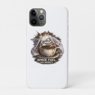 Capa Para iPhone 11 Pro Bunny de Combustível Espacial Fofo Café Halloween