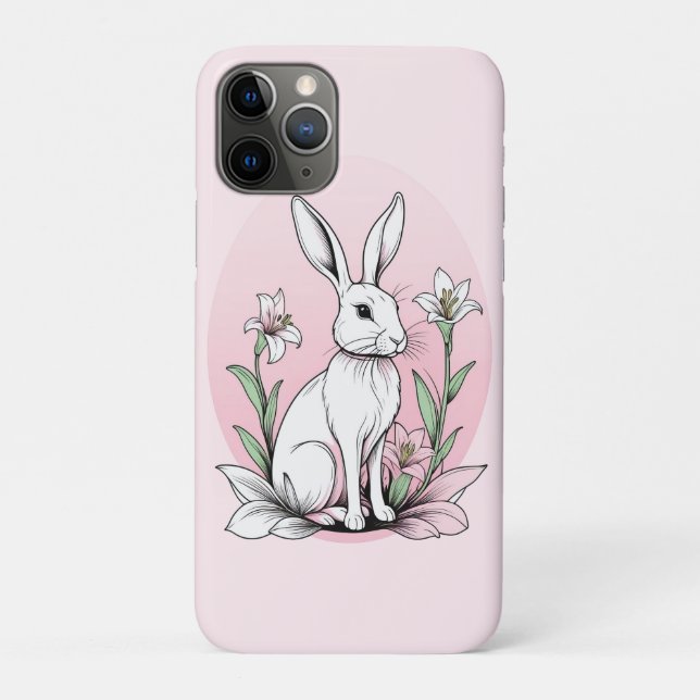 Capa Para iPhone 11 Pro Bunny e Lily (Verso)