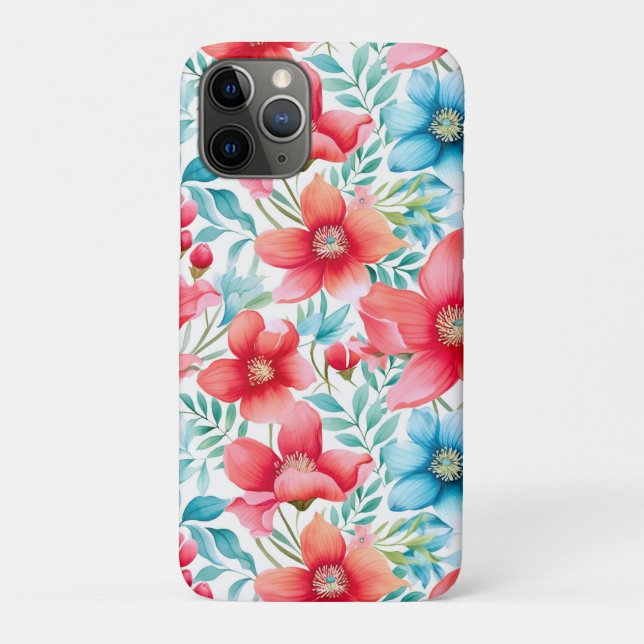 Capa Para iPhone 11 Pro Buquê charmoso Ranya Pattern-65292 (Verso)