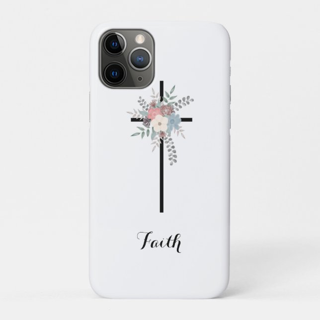 Capa Para iPhone 11 Pro Buquê de Fé  (Verso)