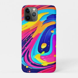 Capa Para iPhone 11 Pro Burst de Cores de Fluxo Vibrantes