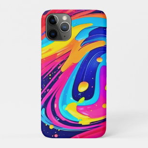 Capa Para iPhone 11 Pro Burst de Cores de Fluxo Vibrantes