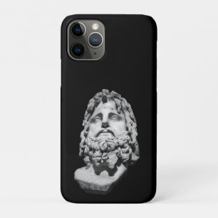 Capa Para iPhone 11 Pro Busto de mármore greco-romano clássico preto e bra