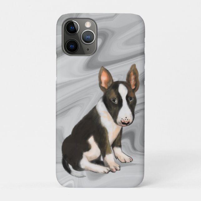 Capa Para iPhone 11 Pro cachorrinho de touro (Verso)