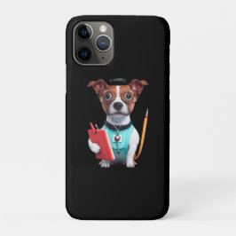 Capa Para iPhone 11 Pro Cachorro A Trabalhar Como Enfermeira, Cachorro A V