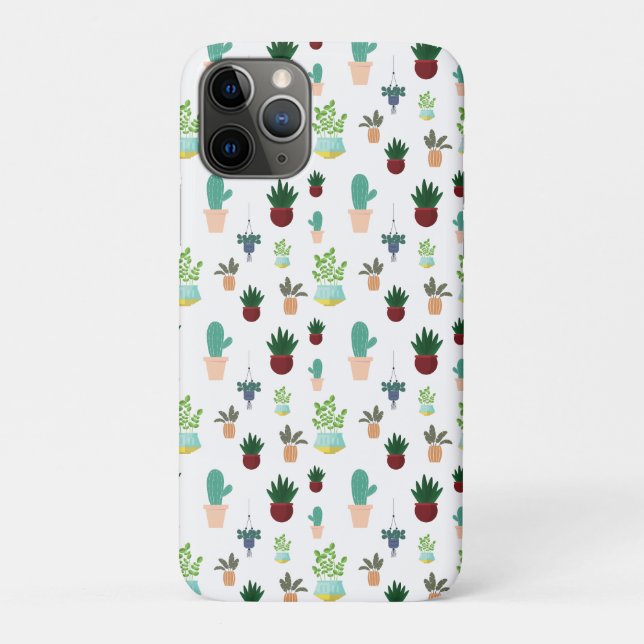 Capa Para iPhone 11 Pro Cactos Suculentos Personalizados (Verso)
