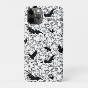 Capa Para iPhone 11 Pro Calaveras Decorativas do Halloween