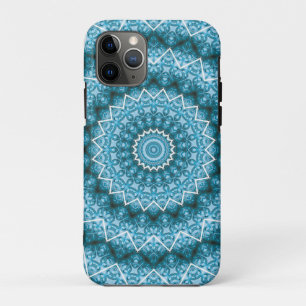 Capa Para iPhone 11 Pro Caleidoscópio Azul Claro / Mandala