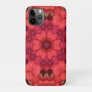 Capa Para iPhone 11 Pro Calidoscópio Escarlate Beijado pela Chuva