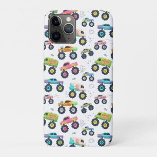 Capa Para iPhone 11 Pro Caminhões monstro de aquarela para crianças