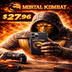 Capa Para iPhone 11 Pro Camiseta Mortal Kombat Vintage — Tamanho Pequeno Y