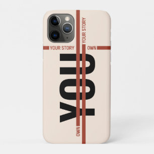Capa Para iPhone 11 Pro Camiseta Own Your Story – Citação Motivacional Neg