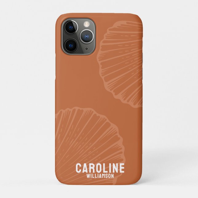 Capa Para iPhone 11 Pro Cana-de-rosta náutica da neta costeira (Verso)