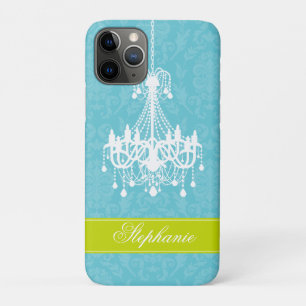 Capa Para iPhone 11 Pro Candelabro e cor damasco do vintage