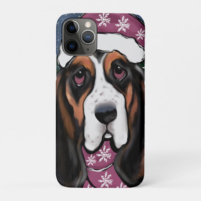 CAPA PARA iPhone 11 PRO CÃO BASSET  (Verso)