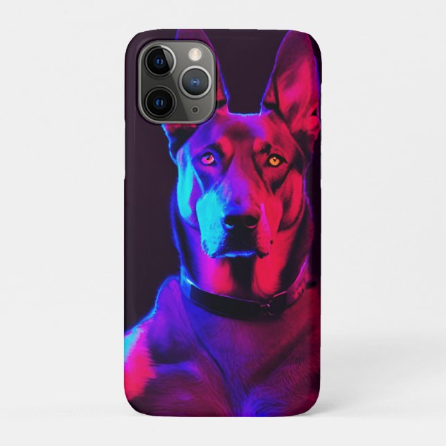 Capa Para iPhone 11 Pro cão gangster (Verso)