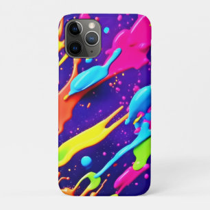 Capa Para iPhone 11 Pro Caos Coloridos no Tabuleiro de Abstrato