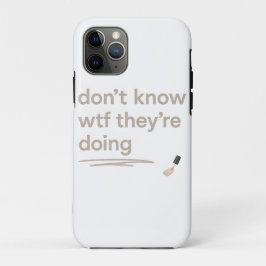 Capa Para iPhone 11 Pro Caos de Garota Limpa – Citação de Vibes Delulu de