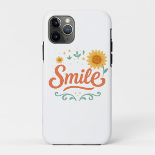 Capa Para iPhone 11 Pro Capa de iPhone 11 Pro Girassol Sorridente Vibraç
