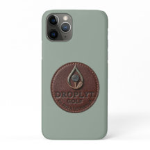 Capa de iPhone Droplyt Golf Rustic Logo