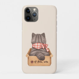 Capa Para iPhone 11 Pro Capa de iPhone Gato na Caixa