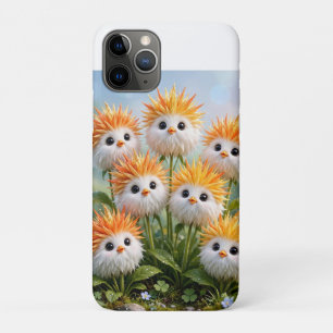 Capa Para iPhone 11 Pro Capa de iPhone/iPad 11 Floral Frango Fantasia Fofa