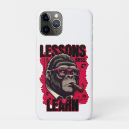 Capa Para iPhone 11 Pro Capa de iPhone Lições de Chefe Gorila