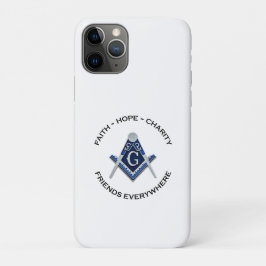 Capa Para iPhone 11 Pro Capa de iPhone Maçônica Azul