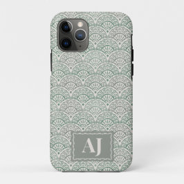 Capa Para iPhone 11 Pro Capa de iPhone Ondas Oceânicas Escalonadas com Ini