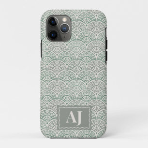 Capa Para iPhone 11 Pro Capa de iPhone Ondas Oceânicas Escalonadas com Ini