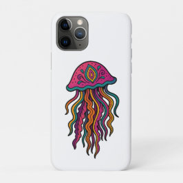Capa Para iPhone 11 Pro Capa de iPhone Vibrante de Água-Viva
