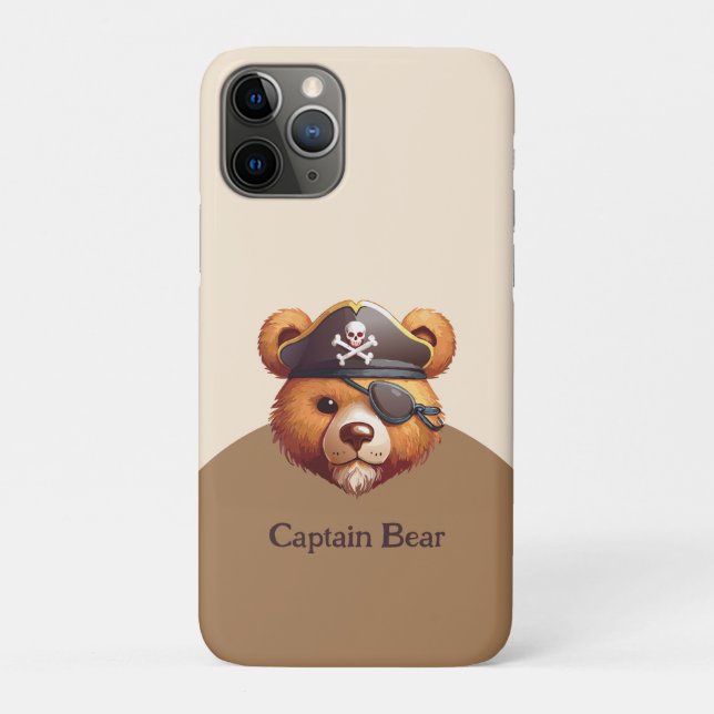 Capa Para iPhone 11 Pro Capitão Bear (Verso)