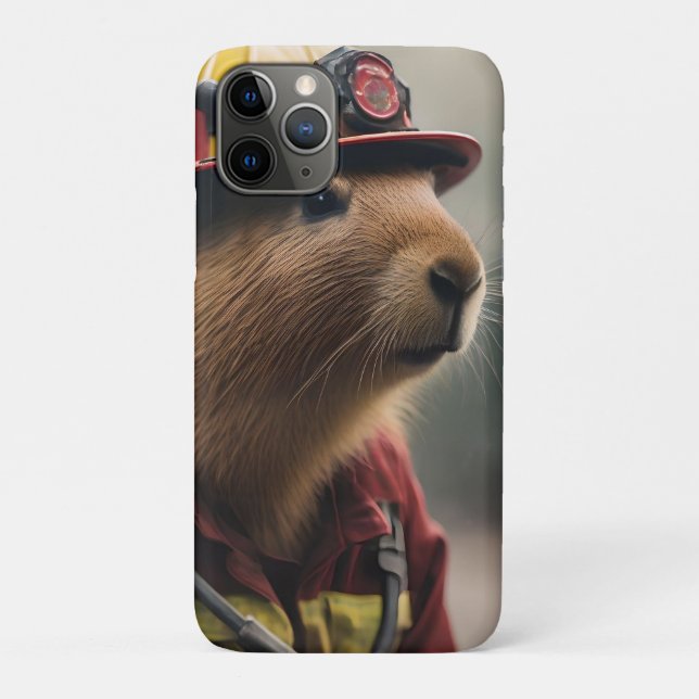 Capa Para iPhone 11 Pro "Capybara para o resgate: Bombeiro Extraordinair (Verso)