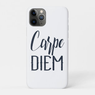 Capa Para iPhone 11 Pro Carpe Diem Aproveite o Dia Tipo Preto