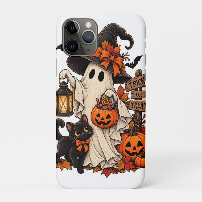 Capa Para iPhone 11 Pro Cartas de Halloween (Verso)