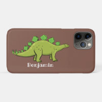 Cartografia de dinossauros de stegossauro verde e 
