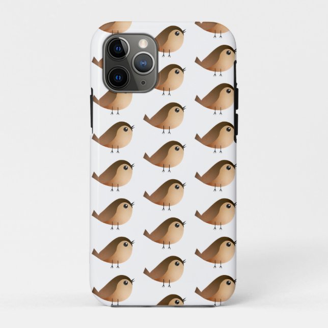 Capa Para iPhone 11 Pro Cartografia de Pássaro Sparrow (Verso)