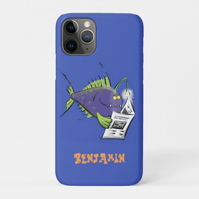 Capa Para iPhone 11 Pro Cartografia de peixe-anjo (Verso)