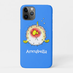 Capa Para iPhone 11 Pro Cartografia de peixe-porco-espinho-espinho